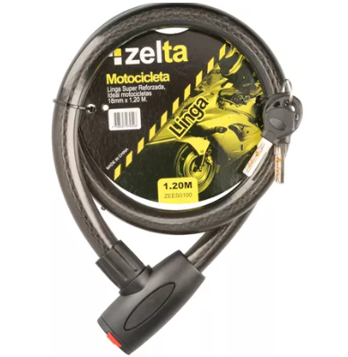 LINGA PARA BICI/MOTO 12MMX 1.20MTS REFORZADA