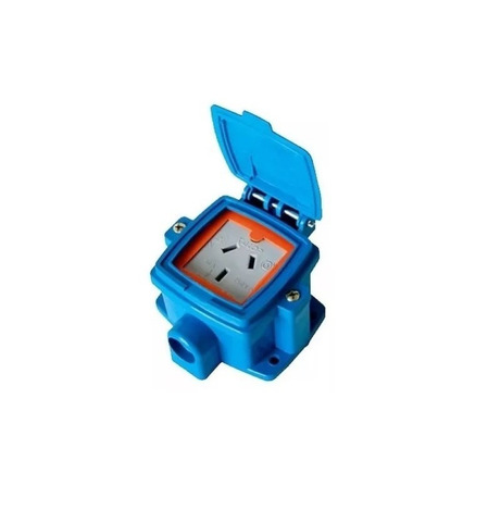 CAJA CAPSULA AZUL C/ TOMA