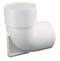 CODO CON BASE PVC 110