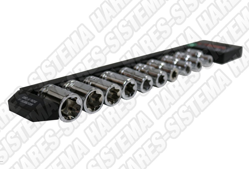 JUEGO DE BOCALLAVES TUBO TORK 11 PCS