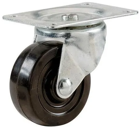 RUEDA GIRATORIA 75 MM C/ BASE 60 X 73 MM