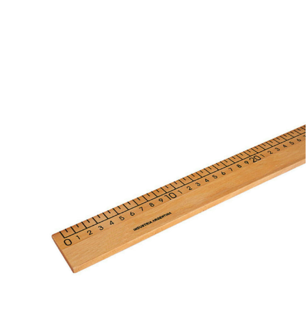 REGLA MADERA 1 MTS