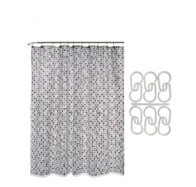 CORTINA P/BAÑO DOBLE (50 MICRONES)