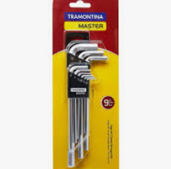 LLAVE ALLEN CORTA TRAMONTINA 9PC